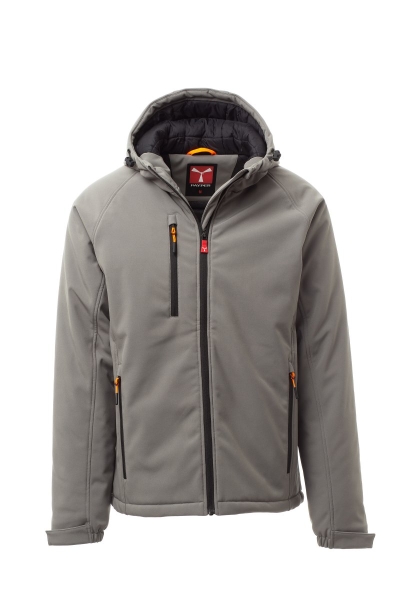 Wattierte Softshelljacke GALE PAD in rauchgrau